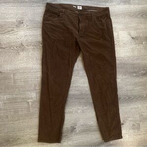 Faherty Men's Corduroy Pants in Rich Brown